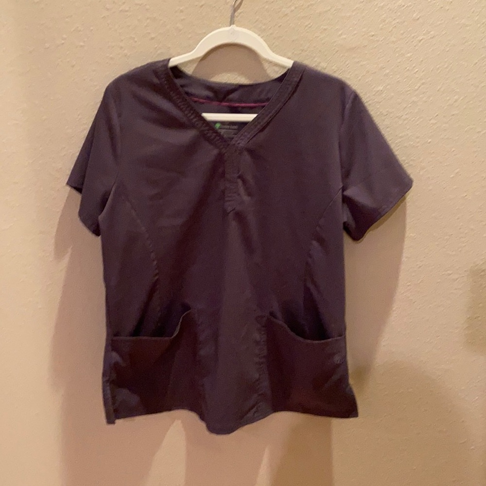Purple label healing hands scrub top